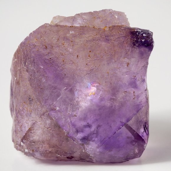 Unique form of translucent Illinois fluorite cube natural specimen - Picture 8 of 11